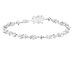 Bransoletka srebrna z cyrkoniami