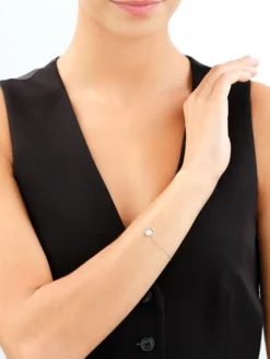 Bransoletka srebrna z cyrkoniami i emalią - Harry Potter, sowa Hedwiga, Warner Bros. Discovery