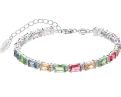 Bransoletka srebrna z cyrkoniami