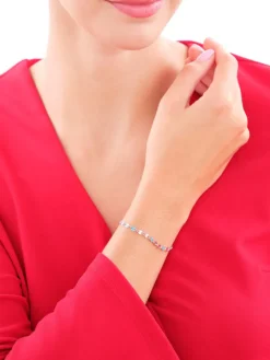 Bransoletka srebrna z emalią