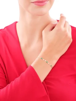 Bransoletka srebrna z emalią