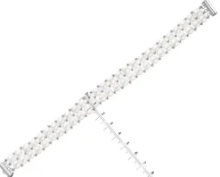 Bransoletka srebrna z perłami