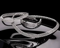 Bransoletka z białego złota z brylantami - 2,98 ct - próba 750