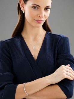 Bransoletka z białego złota z brylantami - 2,02 ct - próba 750