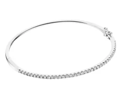 Bransoletka z białego złota z brylantami - 1,00 ct - próba 585