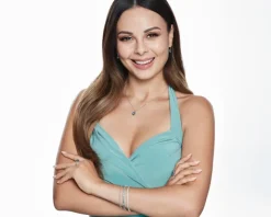 Bransoletka z białego złota z brylantami i topazami London Blue - 18 cm - próba 585