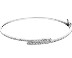 Bransoletka z białego złota z brylantami - 1,00 ct - próba 585