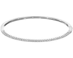 Bransoletka z białego złota z brylantami - 0,50 ct - próba 750