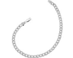 Bransoletka z białego złota z diamentami - 18 cm - 1,28 ct - próba 585