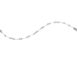 Bransoletka z białego złota z brylantami - 18 cm - 1,36 ct - próba 750