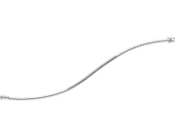 Bransoletka z białego złota z brylantami - 19 cm - 0,40 ct - próba 585