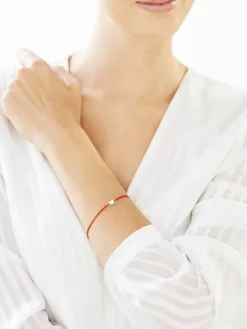 Bransoletka z elementami z żółtego złota - serca