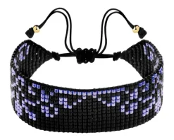 Bransoletka z elementami z żółtego złota i koralikami