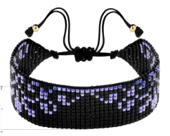 Bransoletka z elementami z żółtego złota i koralikami