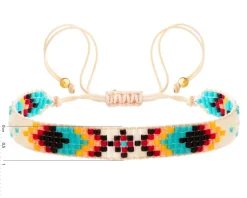 Bransoletka z elementami z żółtego złota i koralikami