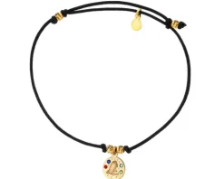 Bransoletka z elementami srebra i szkłem - Panna