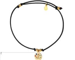 Bransoletka z elementami srebra i szkłem - Panna