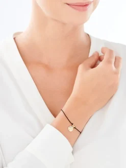 Bransoletka z elementami srebra i szkłem - Panna