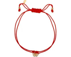 Bransoletka z elementami srebra i cyrkoniami - motyl