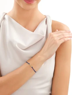 Bransoletka z elementami z żółtego złota