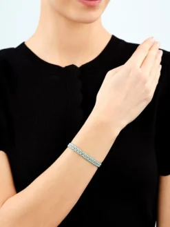 Bransoletka z elementami srebra