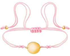 Bransoletka z elementami z żółtego złota - koło