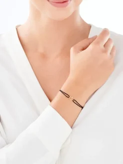 Bransoletka z elementami z żółtego złota - gwiazda