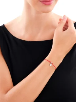 Bransoletka z elementami srebrna - łapka