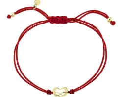 Bransoletka z elementami srebra - serce, nieskończoność, Love