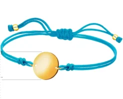 Bransoletka z elementami z żółtego złota - koło