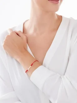 Bransoletka z elementami żółtego złota i diamentem - słonik, serce - 0,003 ct - próba 375