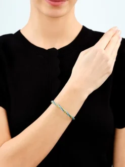 Bransoletka z elementami srebra