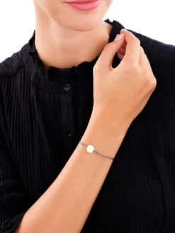 Bransoletka z elementami z żółtego złota - koło