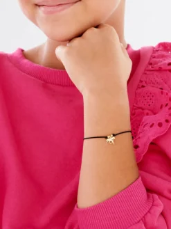 Bransoletka z elementami srebra - koń