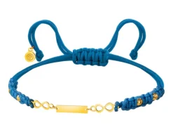 Bransoletka z elementami z żółtego złota - nieskończoności