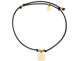 Bransoletka z elementami srebra - koniczyna