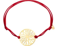 Bransoletka z elementami z żółtego złota - koło