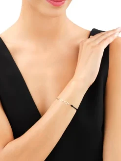 Bransoletka z elementami z żółtego złota