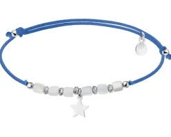 Bransoletka z elementami srebra i masą perłową - gwiazda