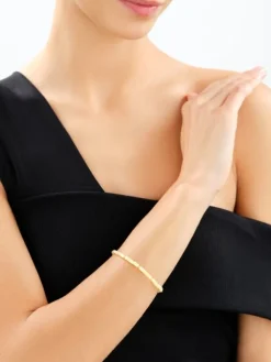 Bransoletka z mosiądzu pozłacana z masą perłową