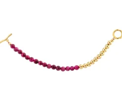 Bransoletka z mosiądzu pozłacana z tygrysim okiem