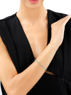 Bransoletka z mosiądzu pozłacana z apatytami