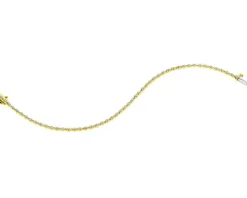 Bransoletka z żółtego złota z brylantami - 18 cm - 0,50 ct - próba 585