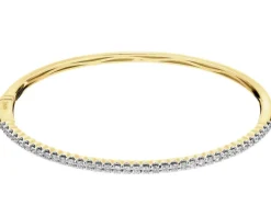 Bransoletka z żółtego złota z brylantami - 1,00 ct - próba 750