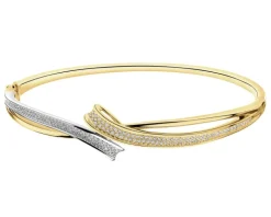 Bransoletka z żółtego złota z diamentami - 0,44 ct - próba 585