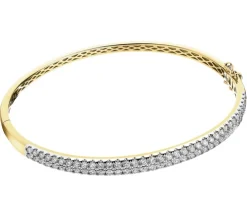 Bransoletka z żółtego złota z brylantami - 2,00 ct - próba 585
