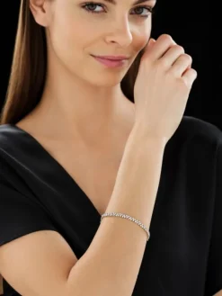 Bransoletka z żółtego złota z brylantami - 18 cm - 2,00 ct - próba 585