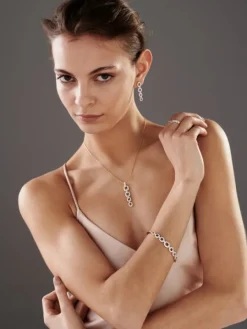 Bransoletka  z żółtego złota z brylantami - 1,58 ct - próba 585