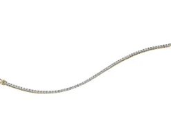 Bransoletka z żółtego złota z brylantami - 18 cm - 3,55 ct - próba 585