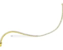 Bransoletka z żółtego złota z brylantami - 18 cm - 2,10 ct - próba 585